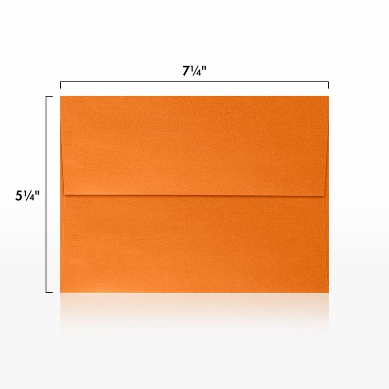 LUXPaper A7 Invitation Envelopes | Peel & Press | 5 1/4" x 7 1/4" | Flame Metallic | 80lb. Text | 50 Qty - Image 3